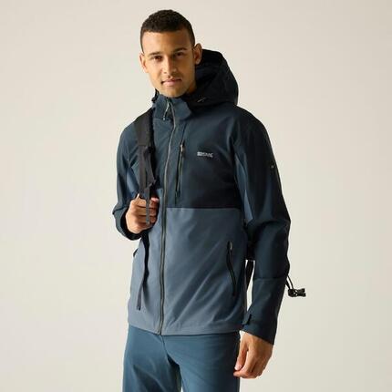 Veste de randonnée imperméable à capuche et à panneaux Bosfield pour homme