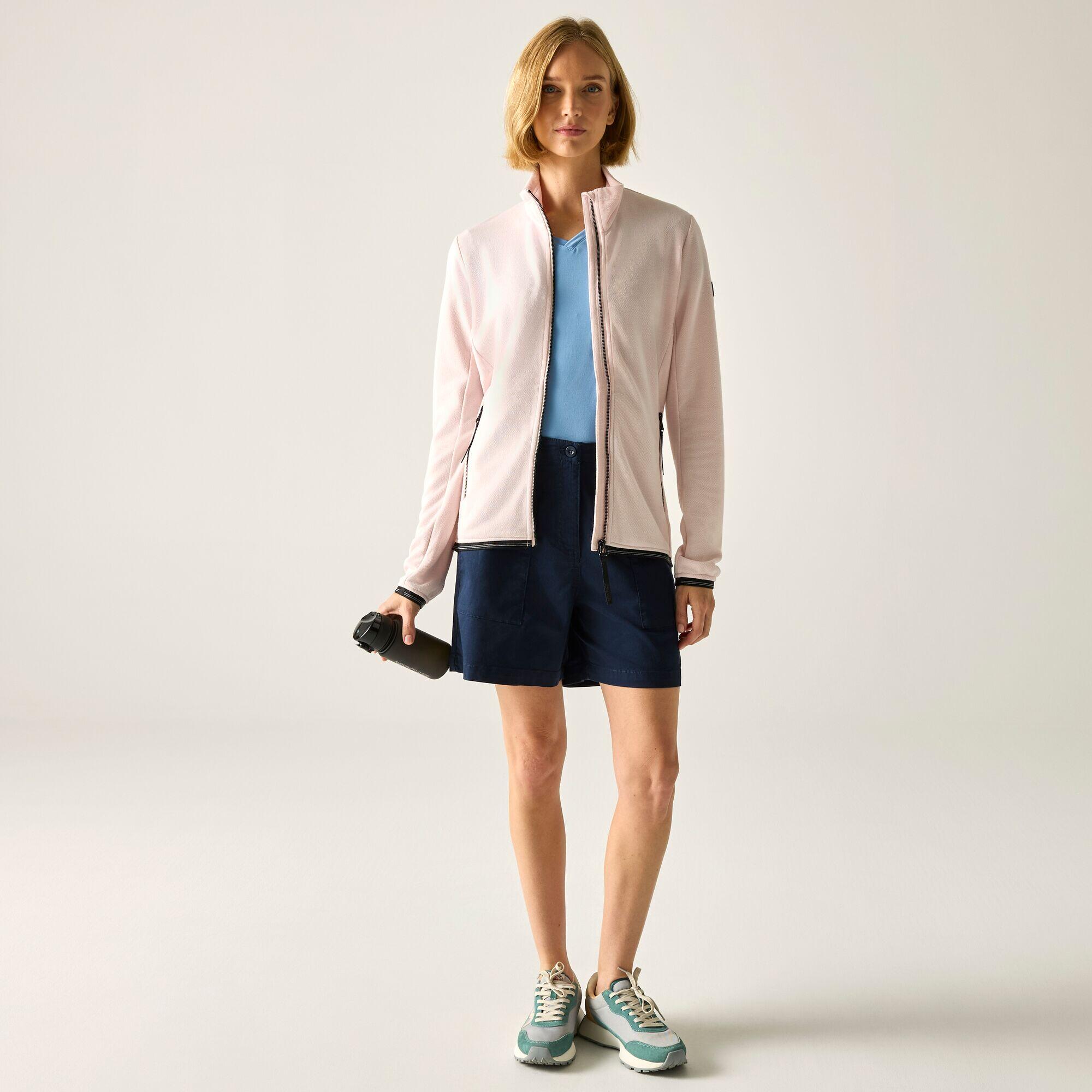 Pull polaire Mavrey pour femme, fermeture éclair intégrale, toucher doux. 3/5
