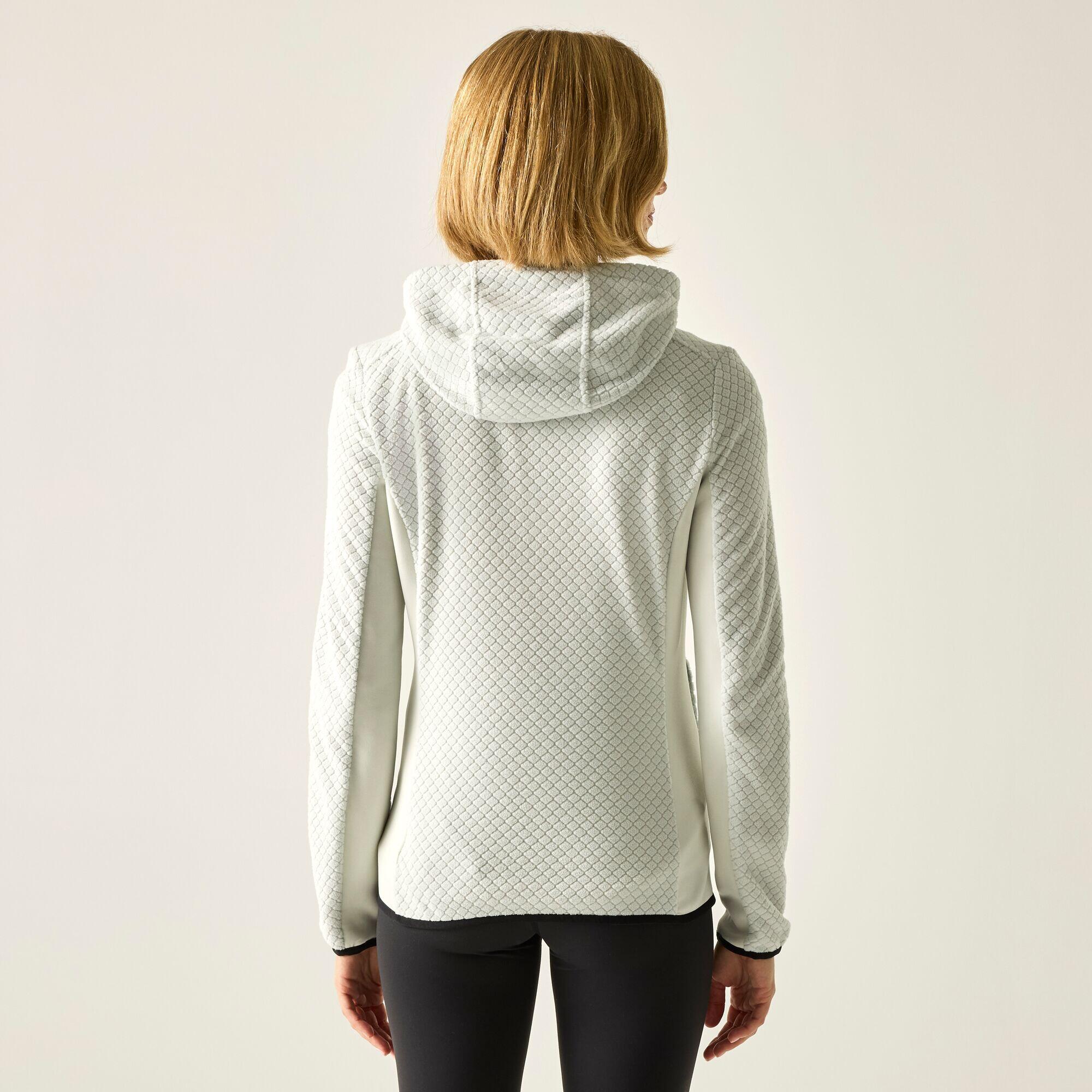 Ellula Damen-Fleecejacke mit durchgehendem Reißverschluss und Kapuze 2/6