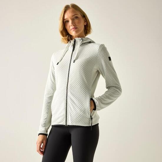 Ellula Damen-Fleecejacke mit durchgehendem Reißverschluss und Kapuze