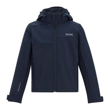 Säurebeständige, wasserdichte Softshelljacke mit Kapuze für Kinder