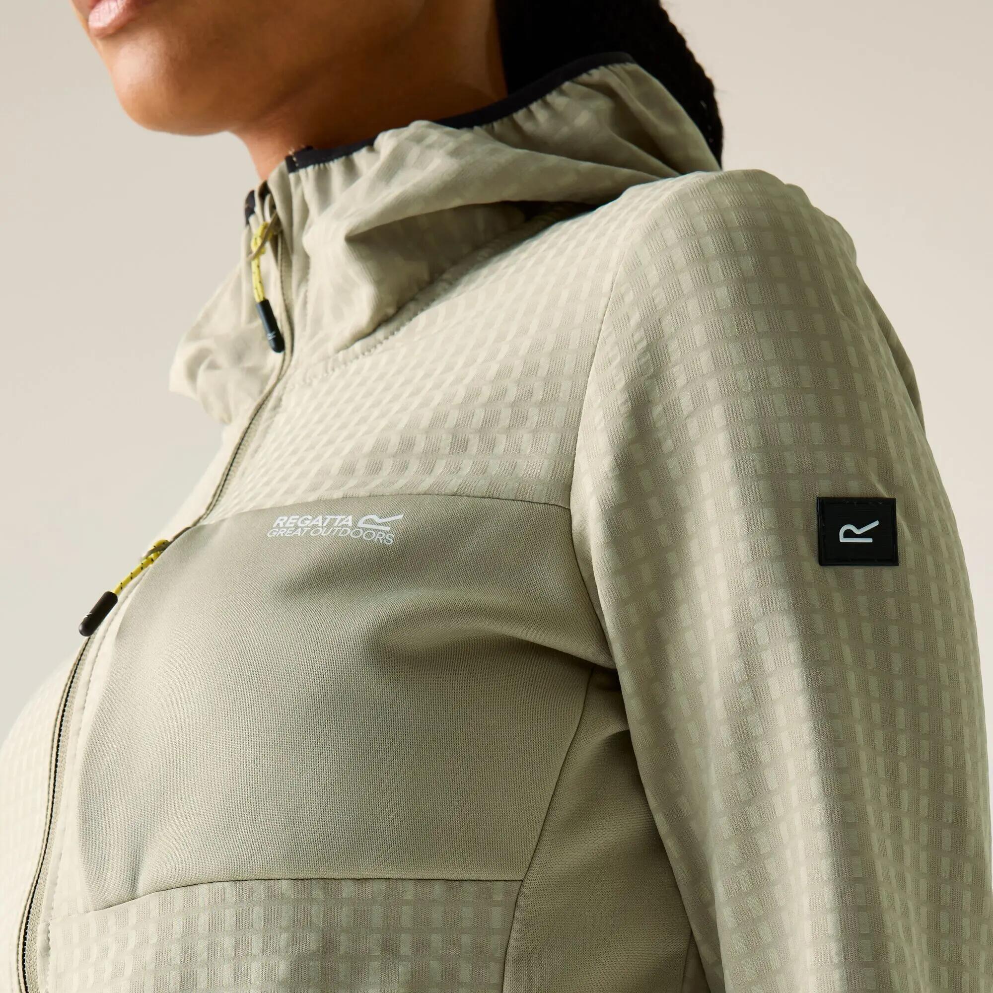 Damen Kemilia Fleecejacke mit durchgehendem Reißverschluss und Kapuze 5/6