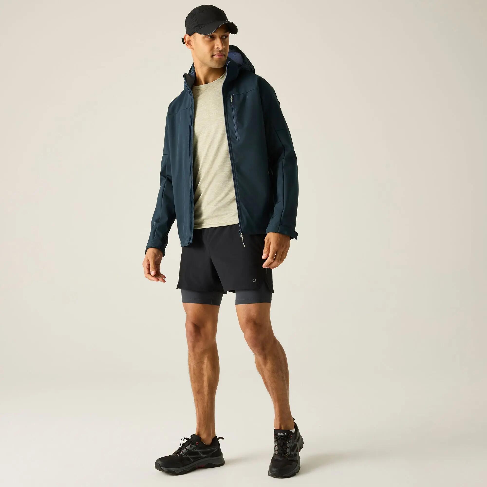 Giacca softshell impermeabile con cappuccio Arana da uomo 3/7