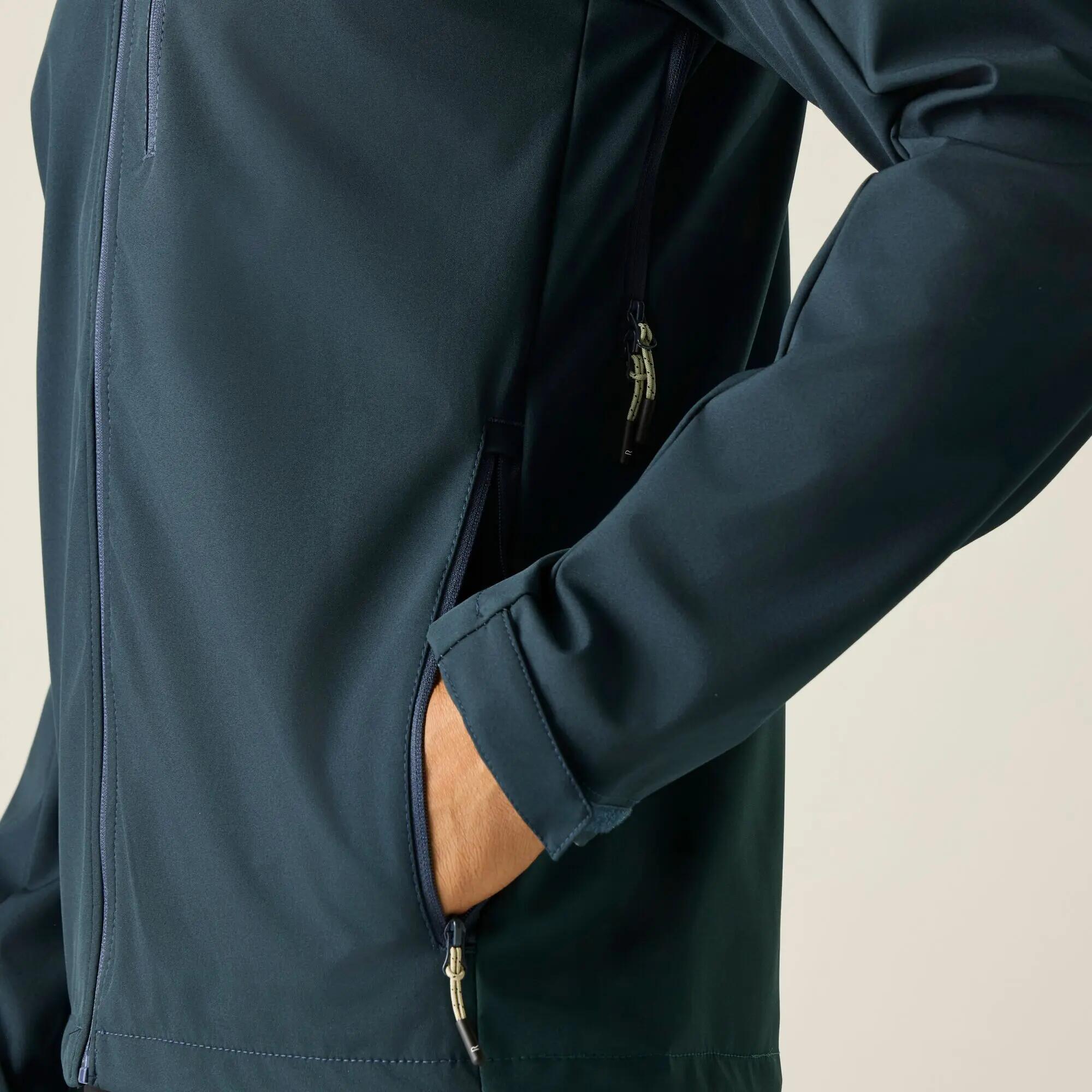 Giacca softshell impermeabile con cappuccio Arana da uomo 5/7
