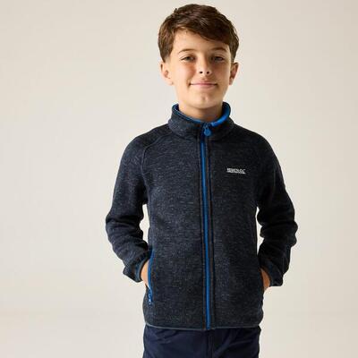 Junior newhill gemêleerde fleece met volledige rits