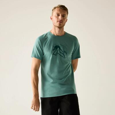 Escade t-shirt met korte mouwen en grafische print voor heren