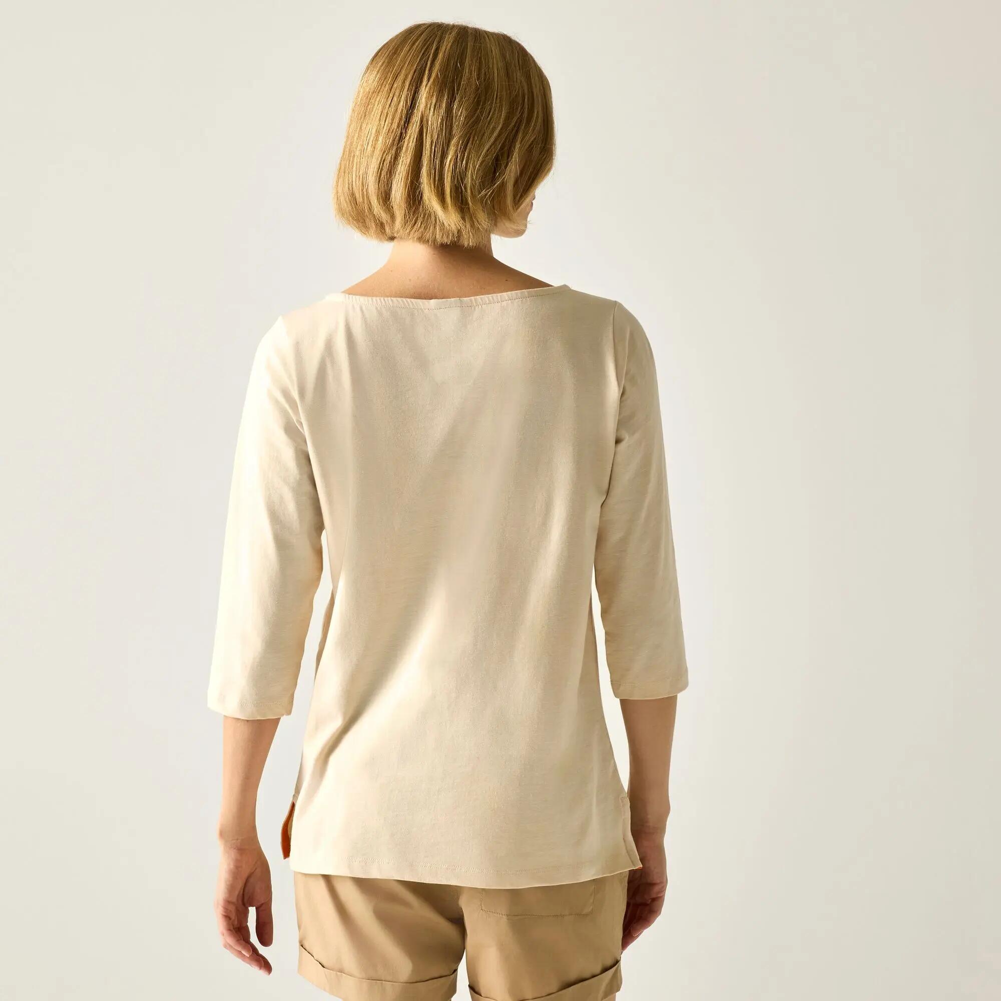 T-shirt Pevia pour femme, manches 3/4, coupe décontractée 2/5