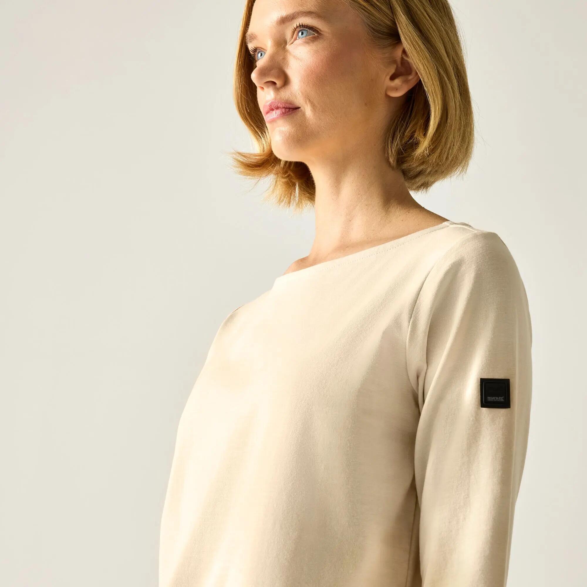 T-shirt Pevia pour femme, manches 3/4, coupe décontractée 4/5