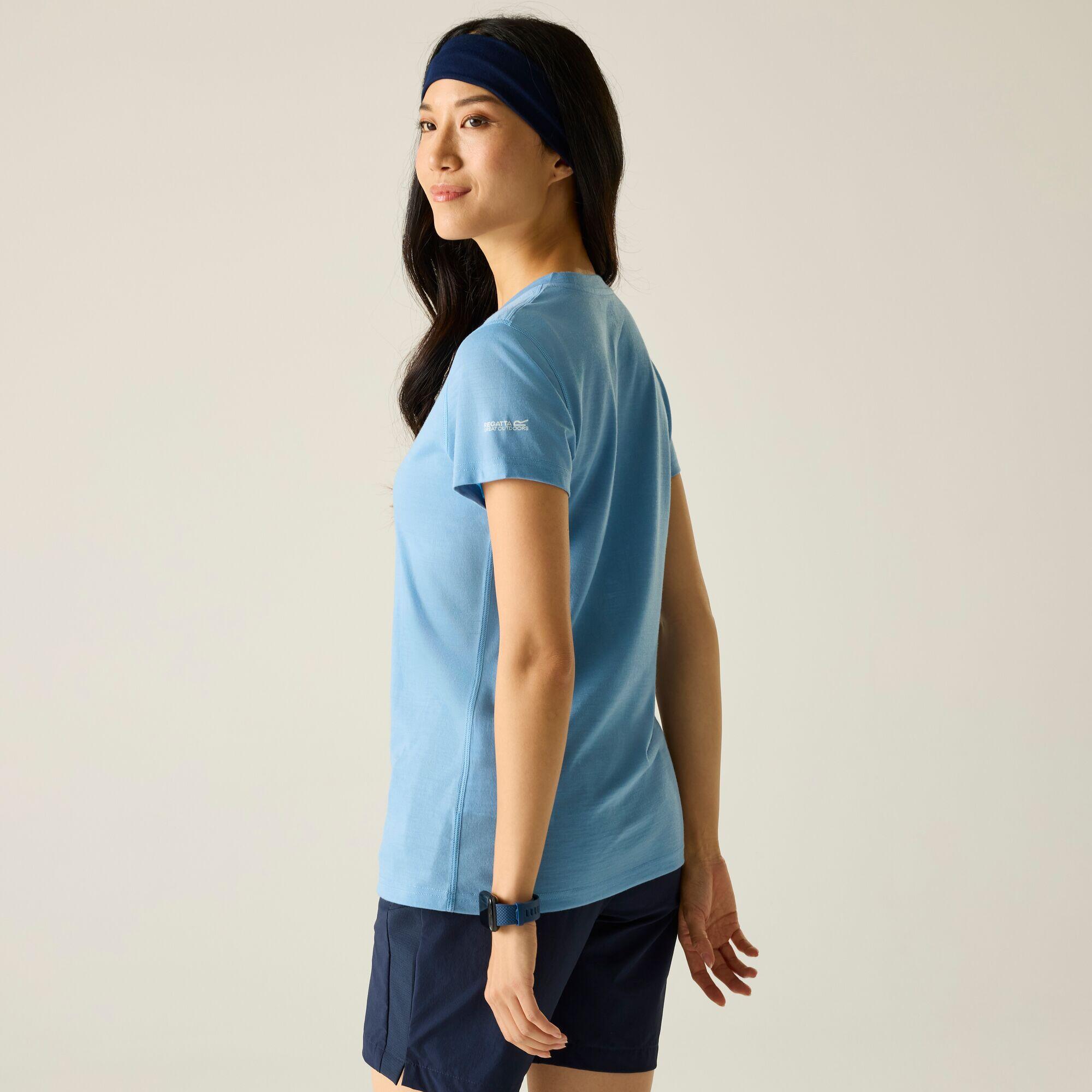 T-shirt graphique à manches courtes Escade en laine mérinos mélangée pour femme 2/5