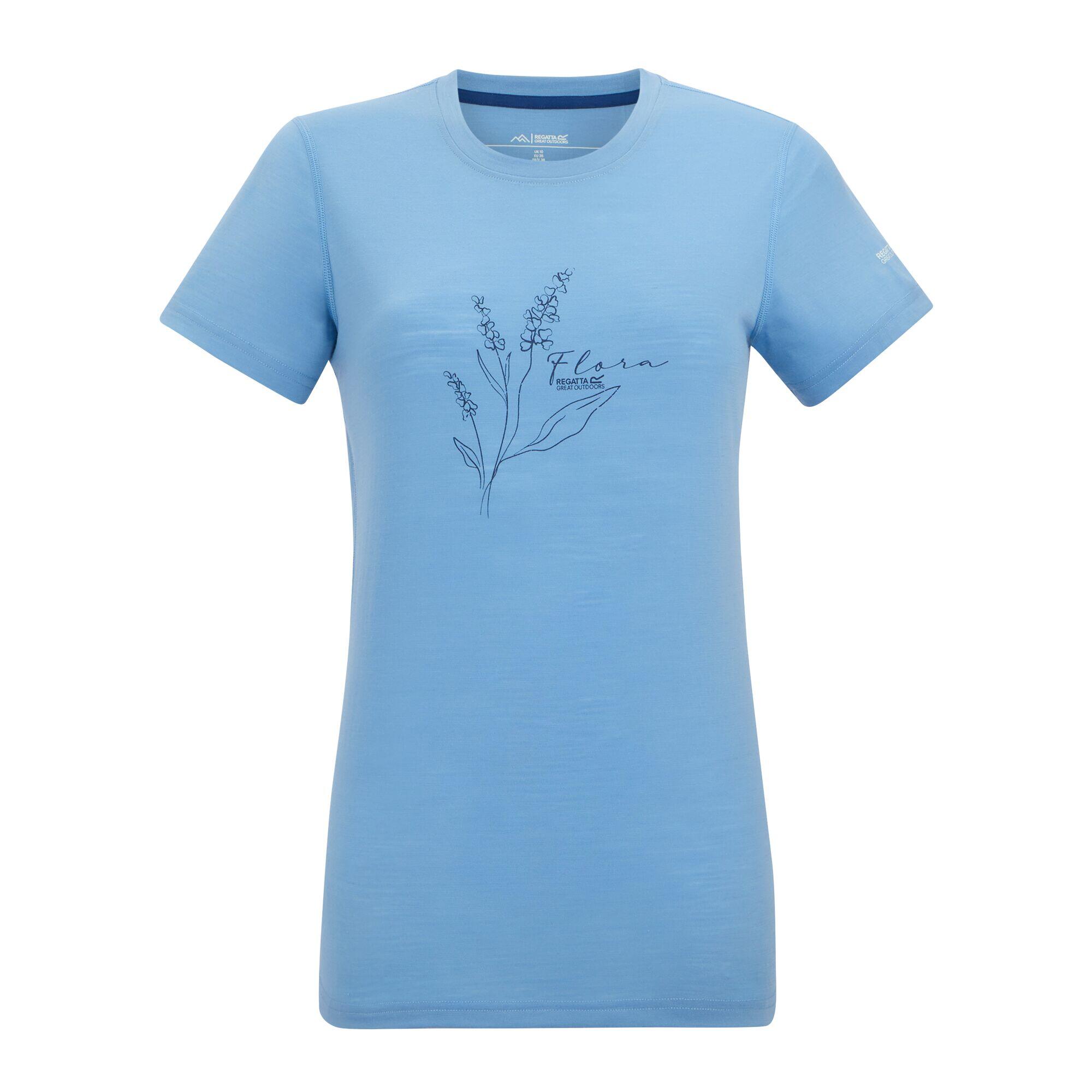 T-shirt graphique à manches courtes Escade en laine mérinos mélangée pour femme 5/5