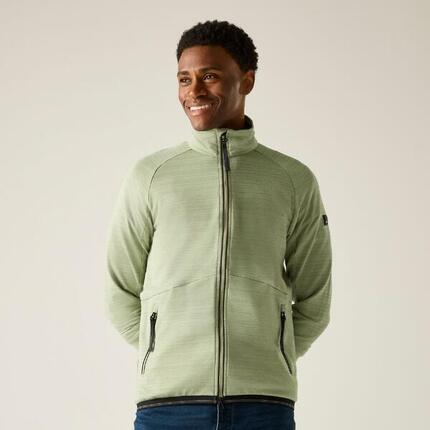 Malton Herren-Fleecejacke mit durchgehendem Reißverschluss, meliert