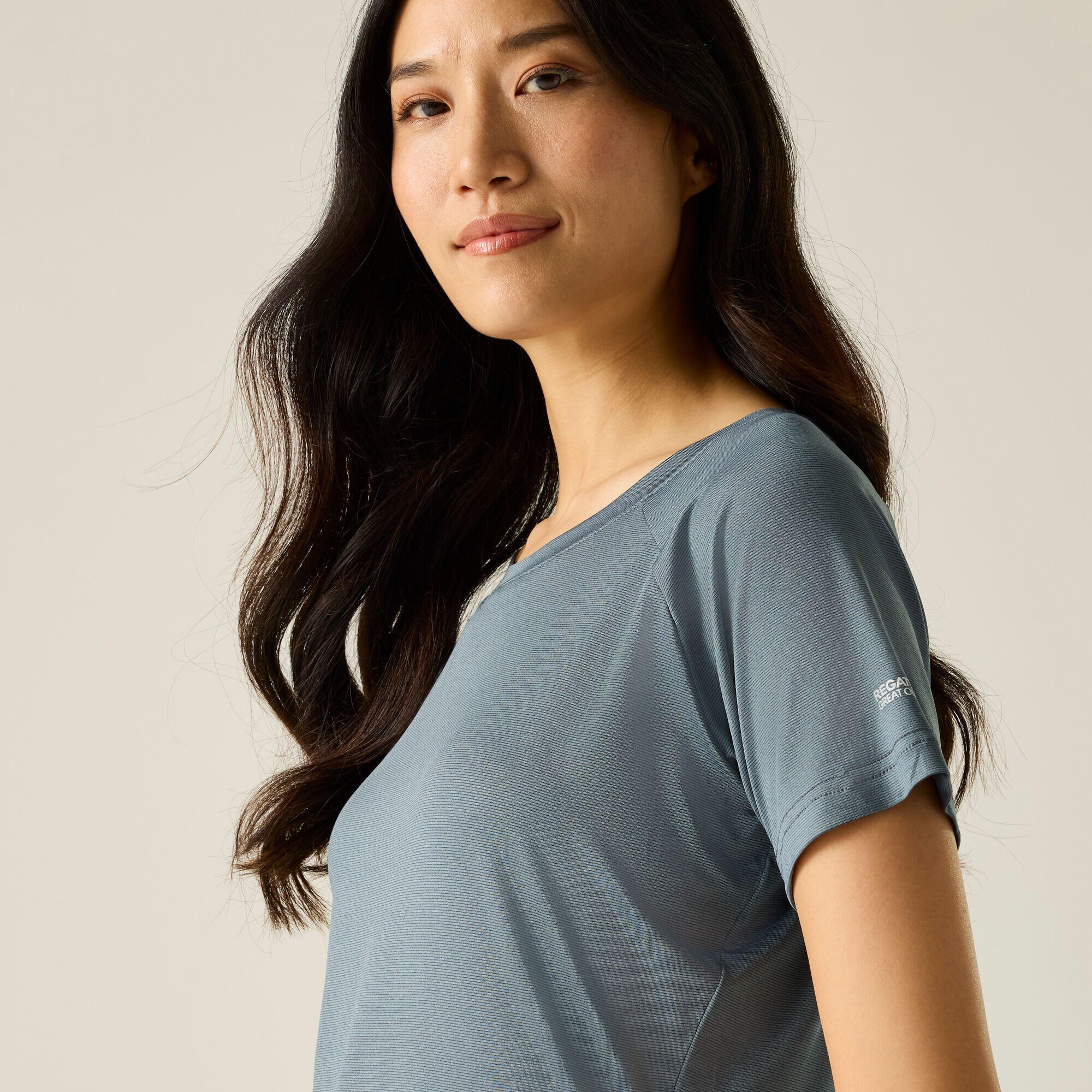 Dames Limonite T-shirt met korte mouwen en gemêleerde print 4/4