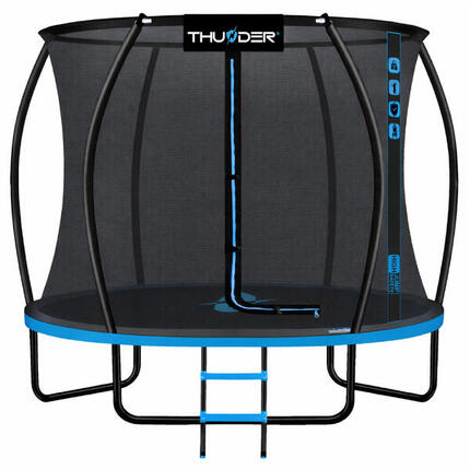 Trampolina ogrodowa dla dzieci z siatką THUNDER INSIDE-ULTRA 6FT 183CM BLUE