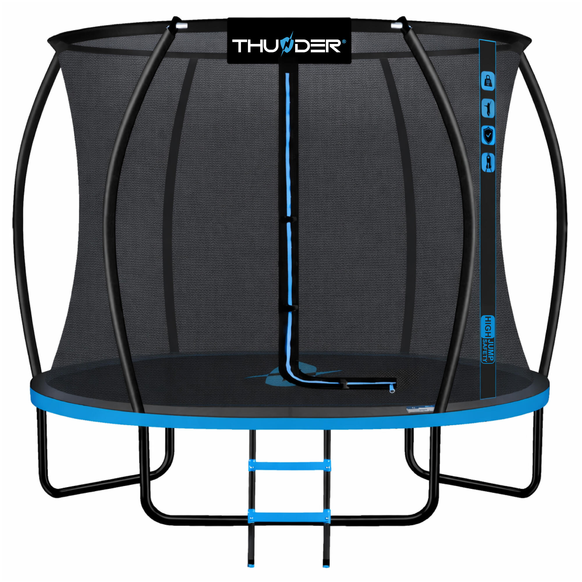 THUNDER Zahradní trampolína pro děti se sítí THUNDER INSIDE ULTRA 8FT 244 cm