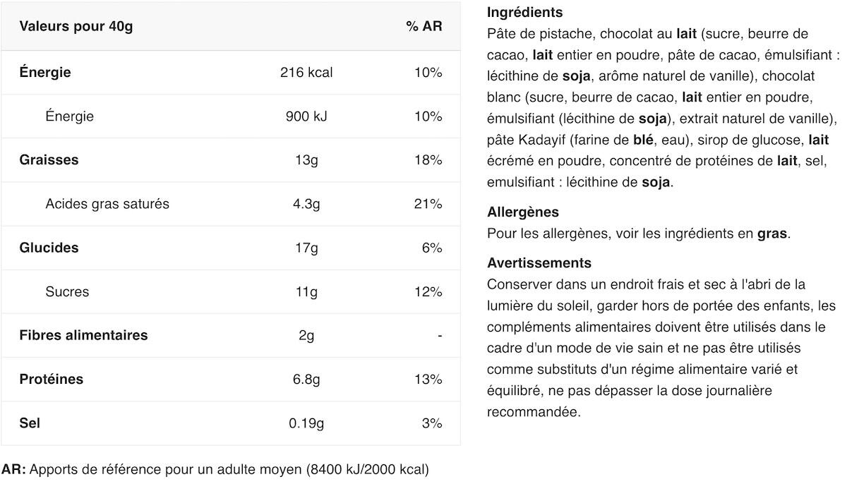 Barres protéinées - Olimp Protein Bar - Dubai Chocolat 2/3