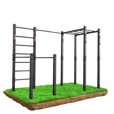 Attrezzatura per calisthenics all'aperto con sbarre per trazioni Dip Station