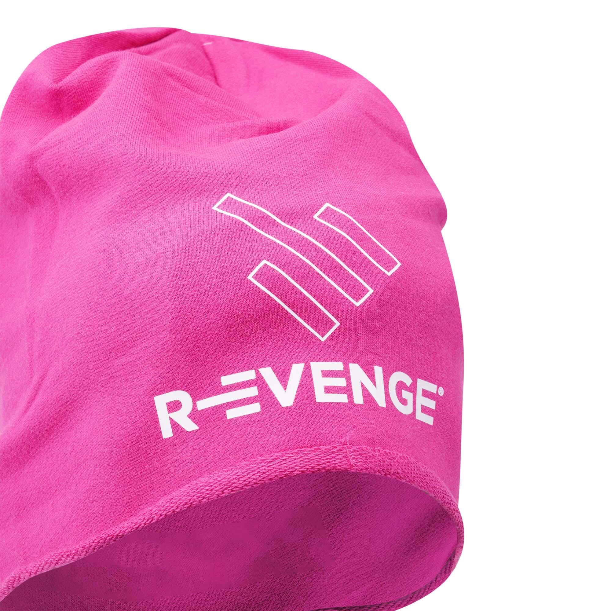 Bonnet adulte en coton sport et temps libre fuchsia 3/4