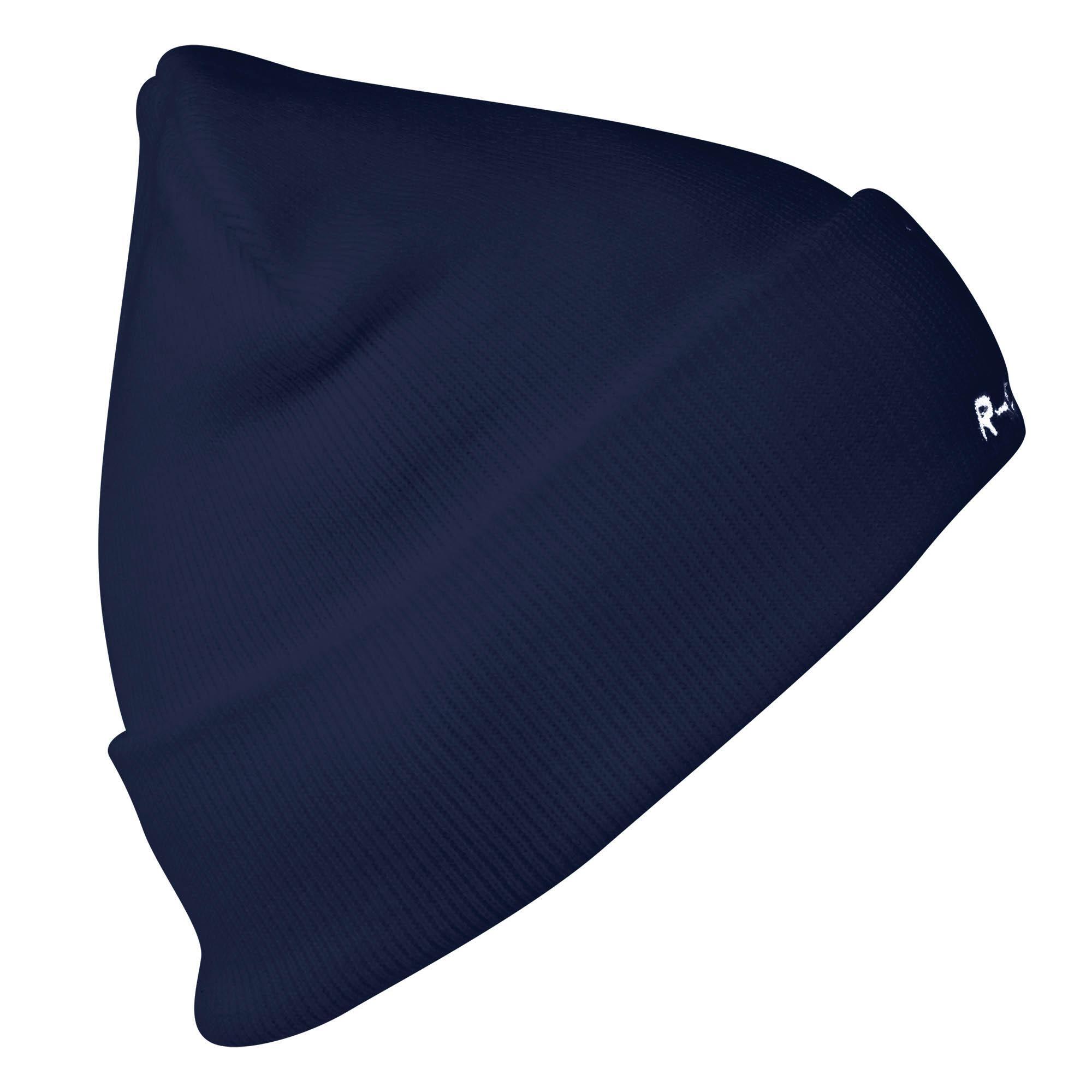 chapeau d'hiver lisse adulte sport running ski blue navy 4/4