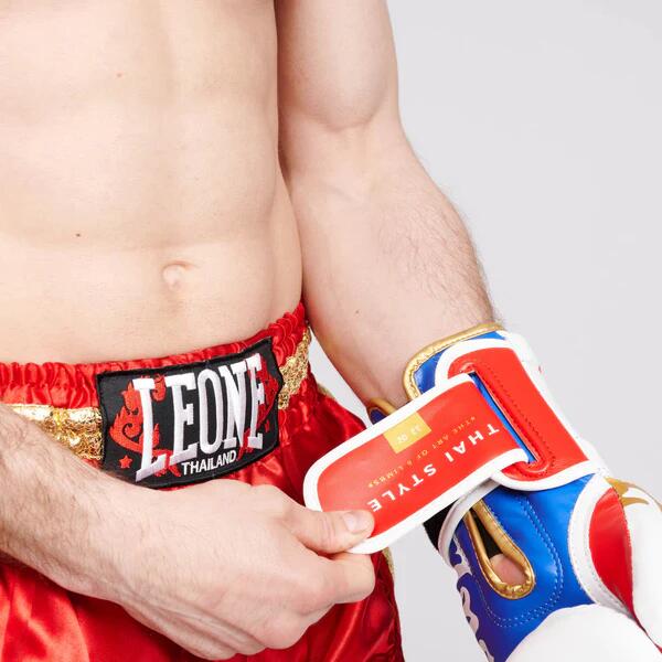 Leone1947 Pantalón Muay Thai KHAO LAK rojo XL 5/7