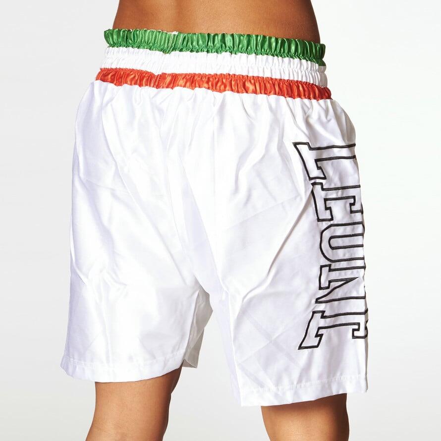 Leone1947 Calças de boxe AB733 brancas M 2/4