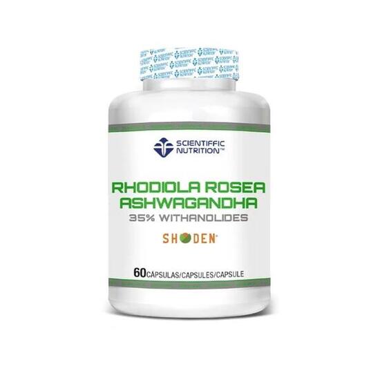 Rhodiola Rosea y Ashwagandha 60 cápsulas Scientiffic Nutrition