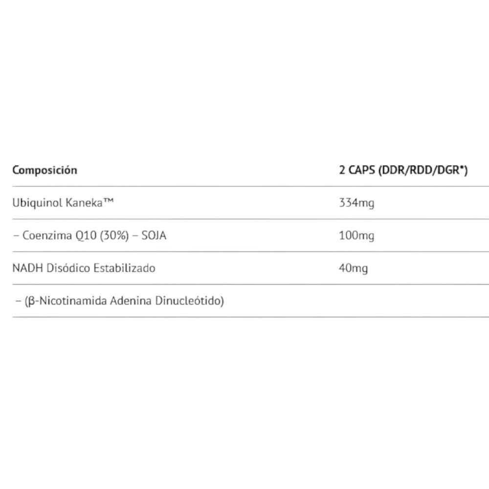Complejo Energético Scientiffic Nutrition NADH + CoQ10 Metabolismo Antioxidante 2/2