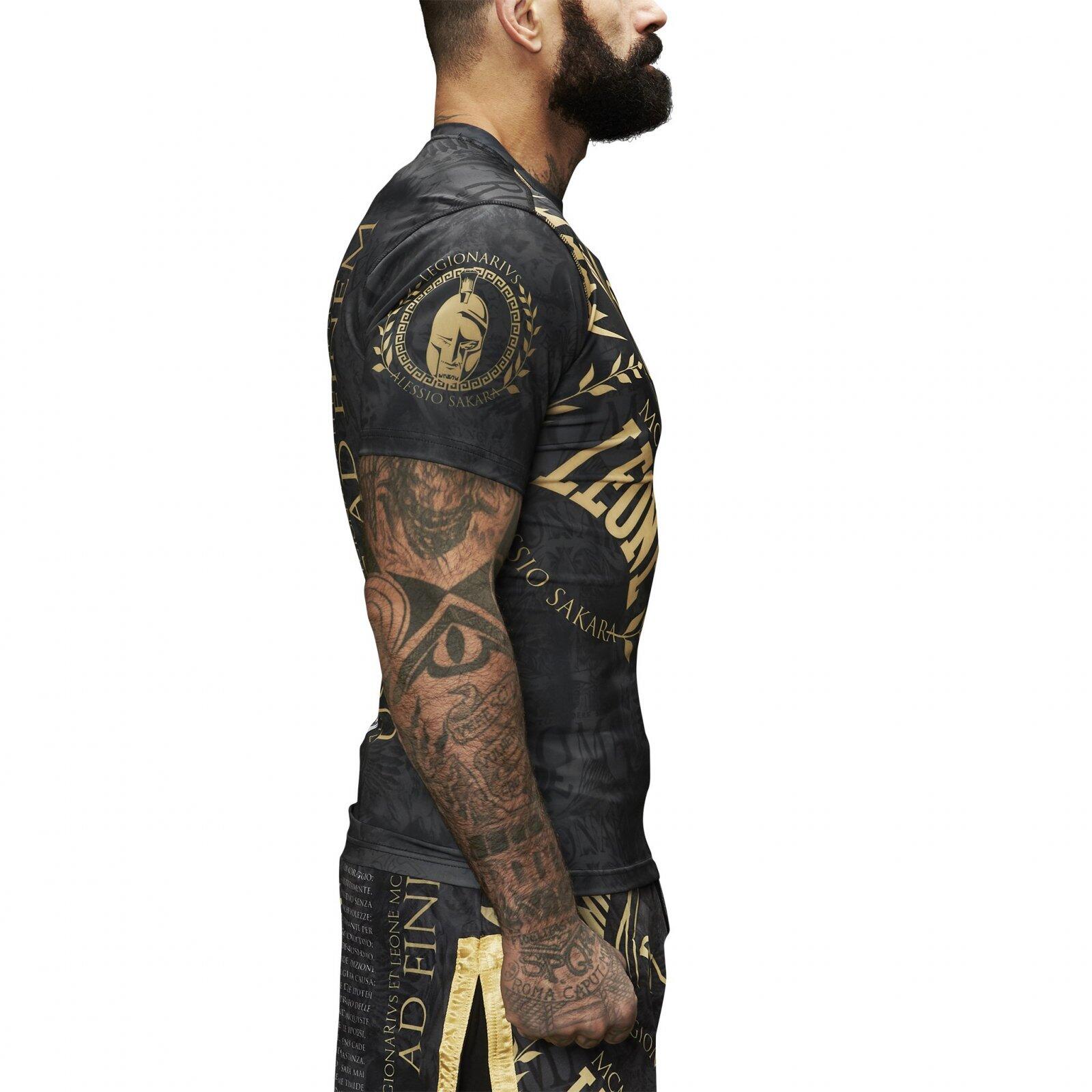 Leone1947 Rashguard LEGIONARIVS II manga corta negro XXL 2/6