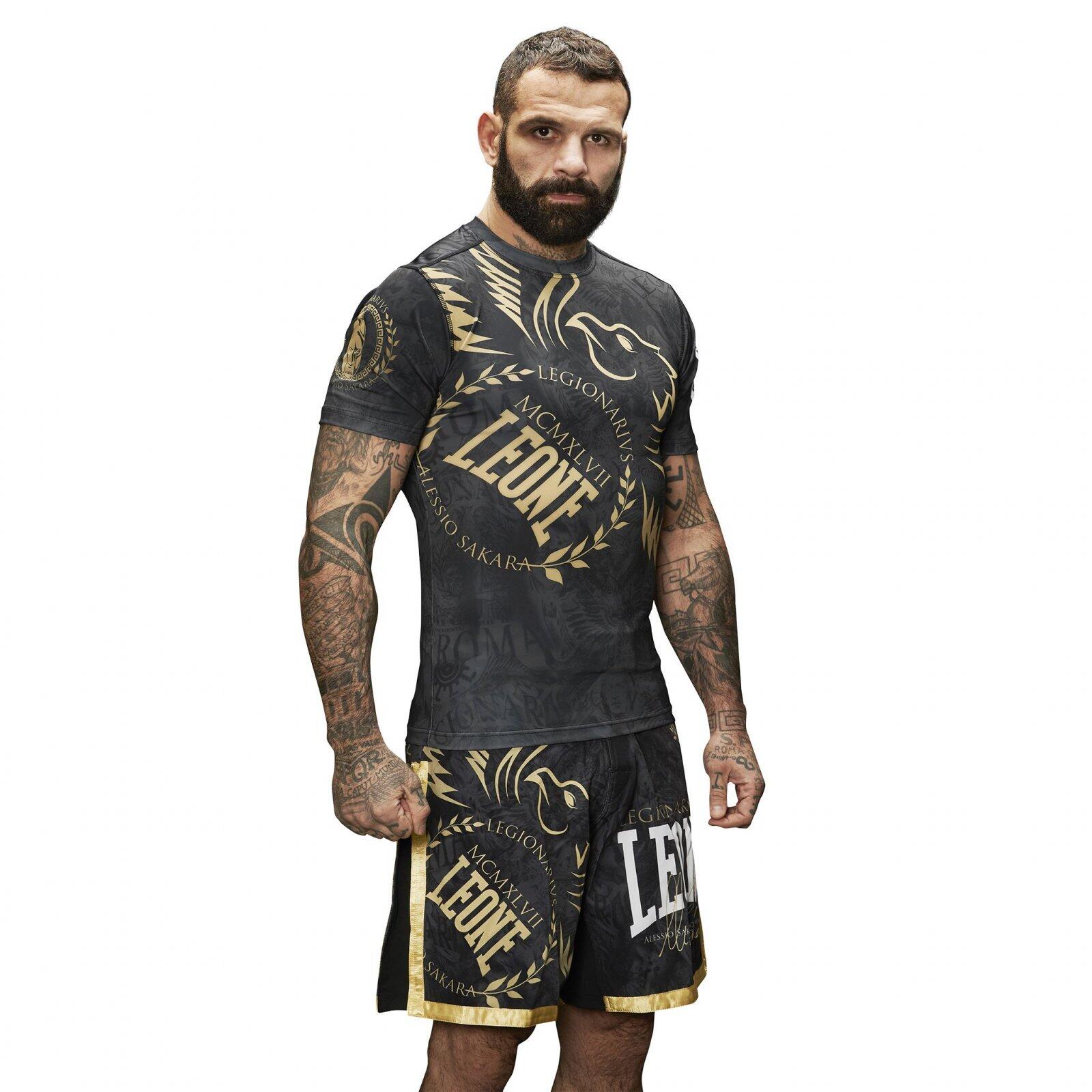 Leone1947 Rashguard LEGIONARIVS II manga corta negro XXL 5/6