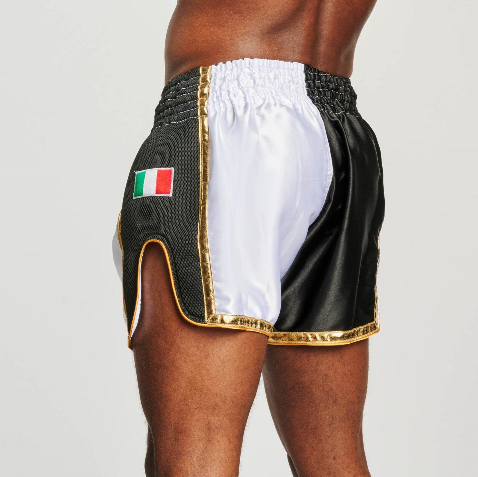 Leone1947 Pantalón Muay Thai SIAM negro/blanco S 3/7