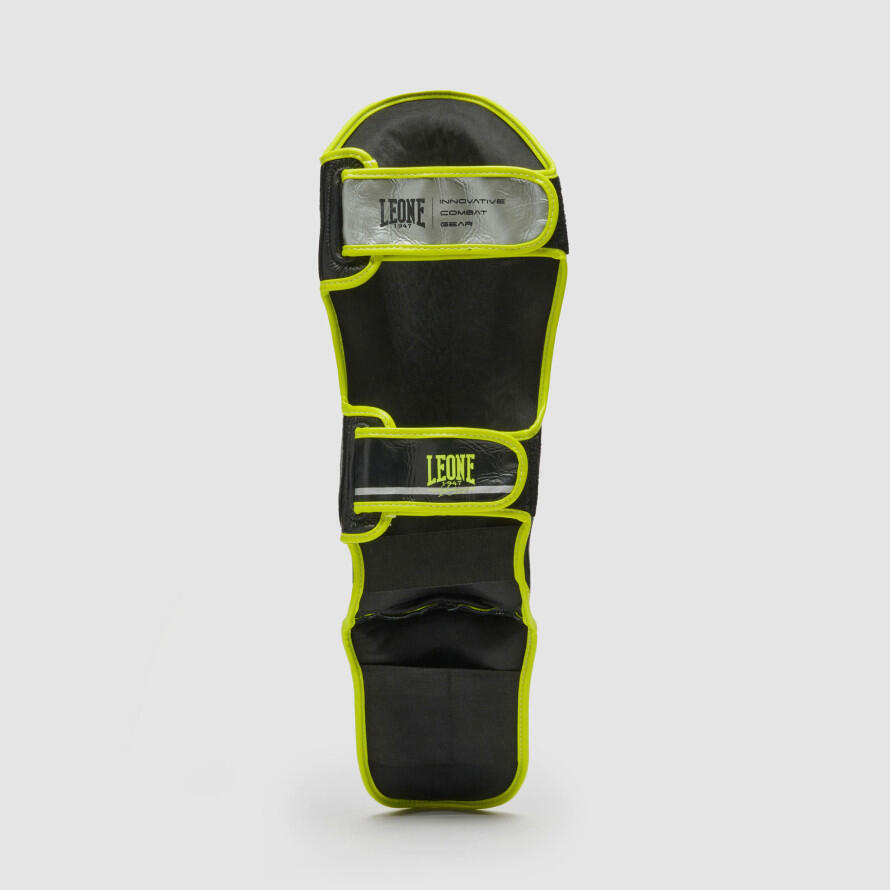 Leone1947 REVO FLUO espinilleras negras L/XL 4/7