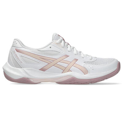 Sport in de zaal dames - asics gel rocket 12 w - white/peachpink