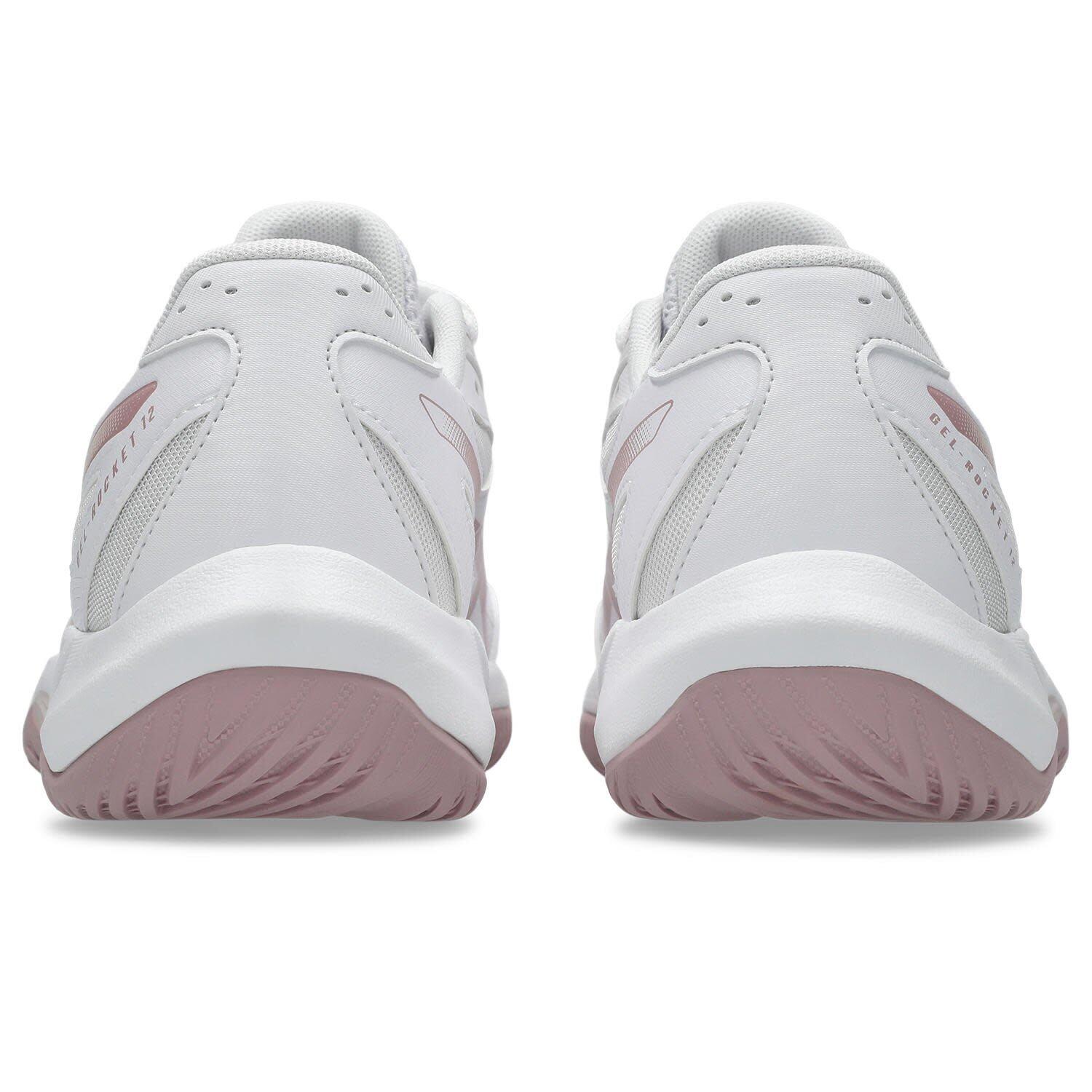 Sport In De Zaal Dames - ASICS Gel Rocket 12 W - White/PeachPink 5/7