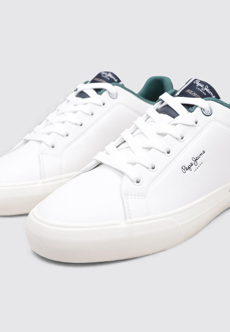 Chaussure de randonnée Baskets Homme Pepe Jeans KENTON CAMPUS Blan 3/4