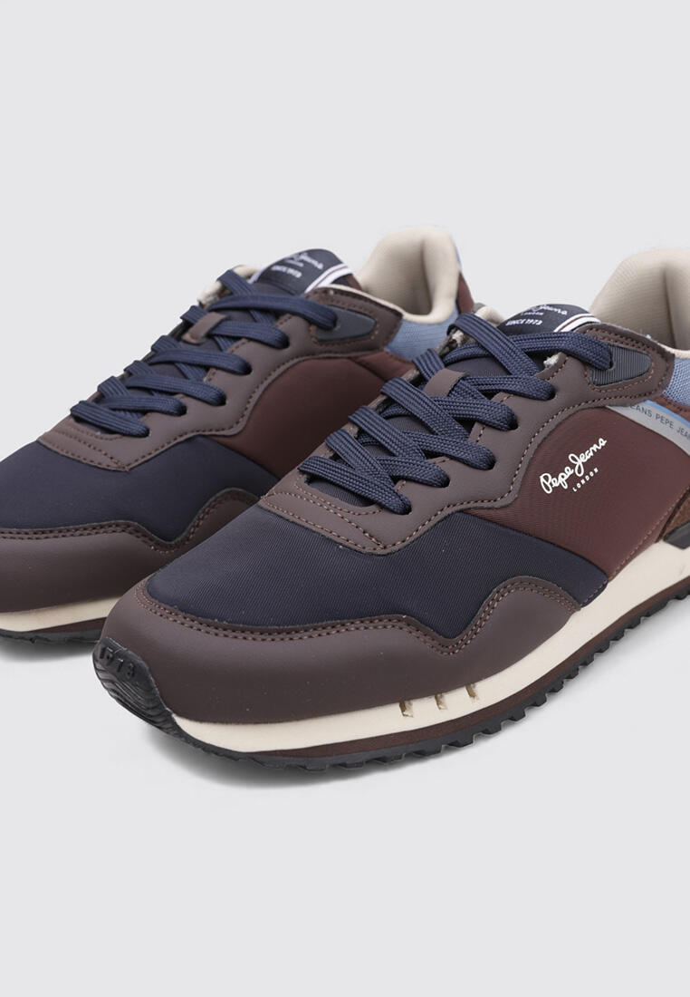 Zapatillas Deportivas Hombre Pepe Jeans LONDON CROSS Marró 3/4