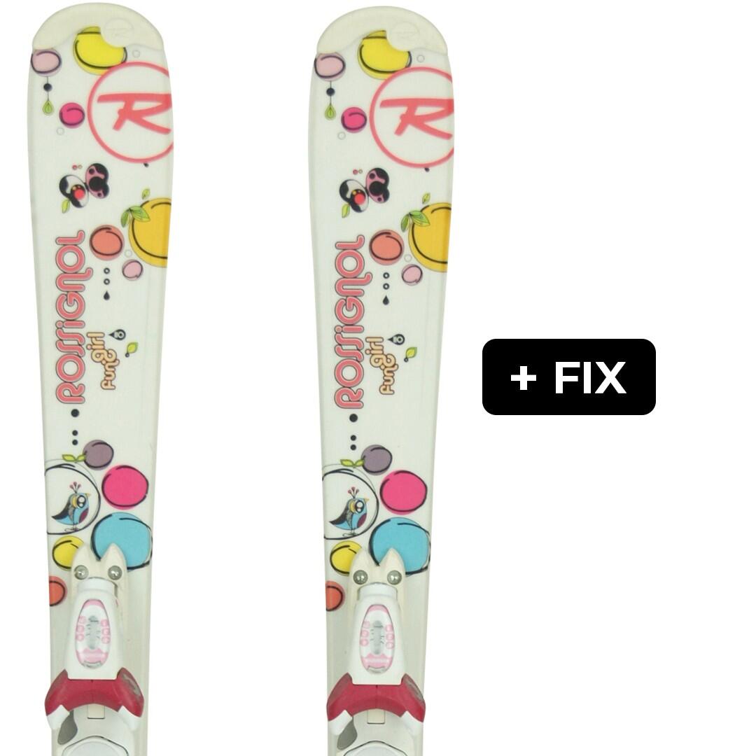 Reconditionné - ROSSIGNOL FUN GIRL + FIX - Très bon état 4/7