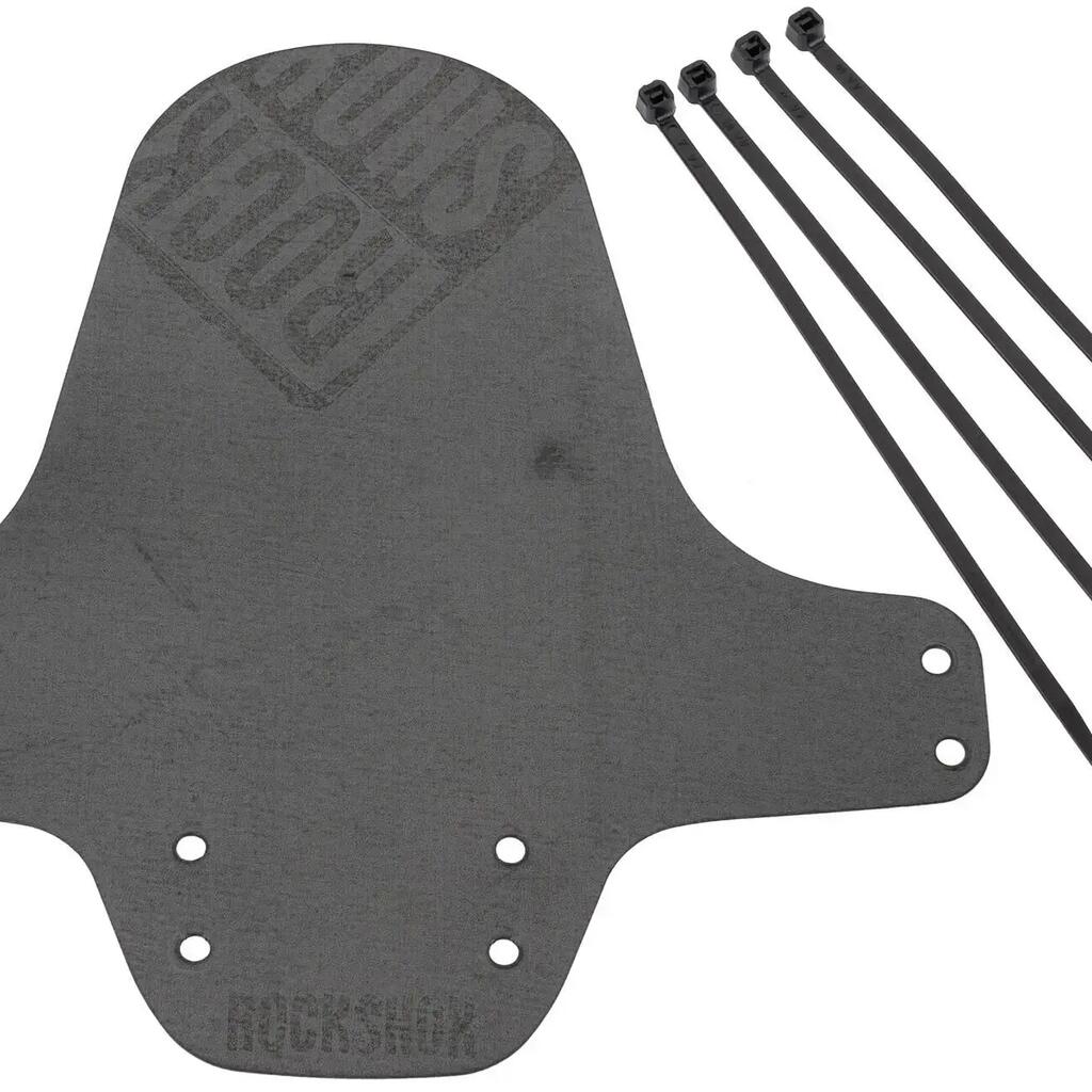 RockShox front clip-on mud flap black distressed