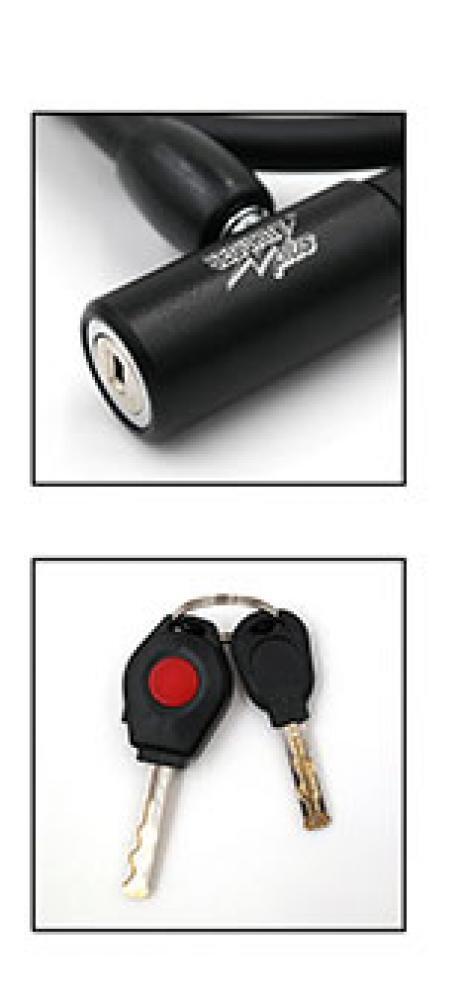 Candado de cable SECURITY Plus K888 120 cm 12 mm negro 2/3