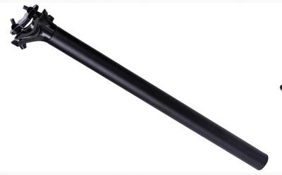 Contec patentzadelpen pipe 27,2 x 400 mm zwart mat aluminium