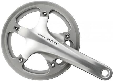 SHIMANO Kurbelgarnitur ALFINE FC-S501 - 42 Zähne, silber