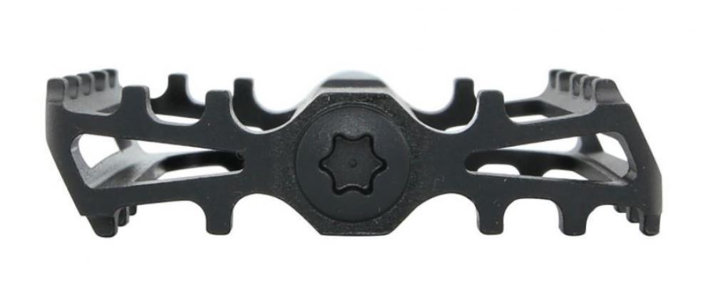 Pédale CONTEC Trail2 plate aluminium noire 105 x 70 mm 2/3
