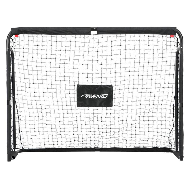 Poartă fotbal din oțel Avento Target 160 x 120 x 60 cm Negru