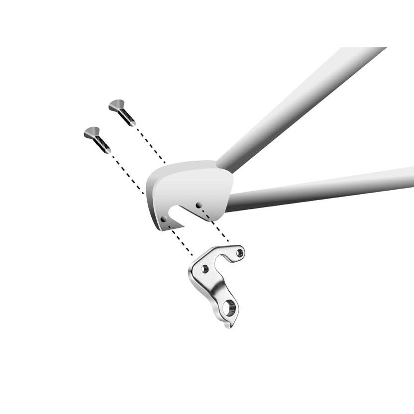 Union GH-157 Derailleurpad für Scott mit Schraubenset 5/6