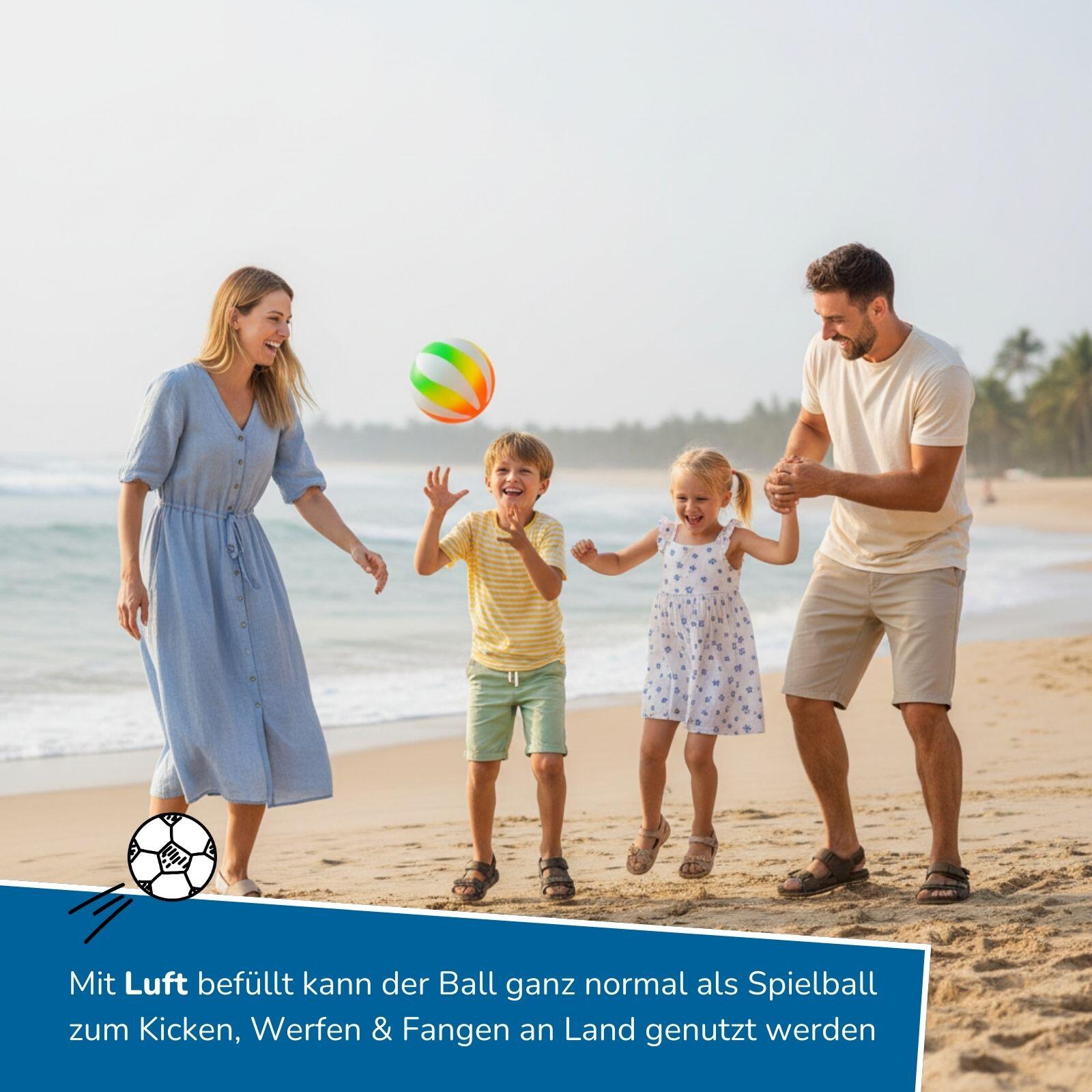 2in1 Wasserball zum Tauchen & Schwimmen, Ball für über und unter Wasser 3/8