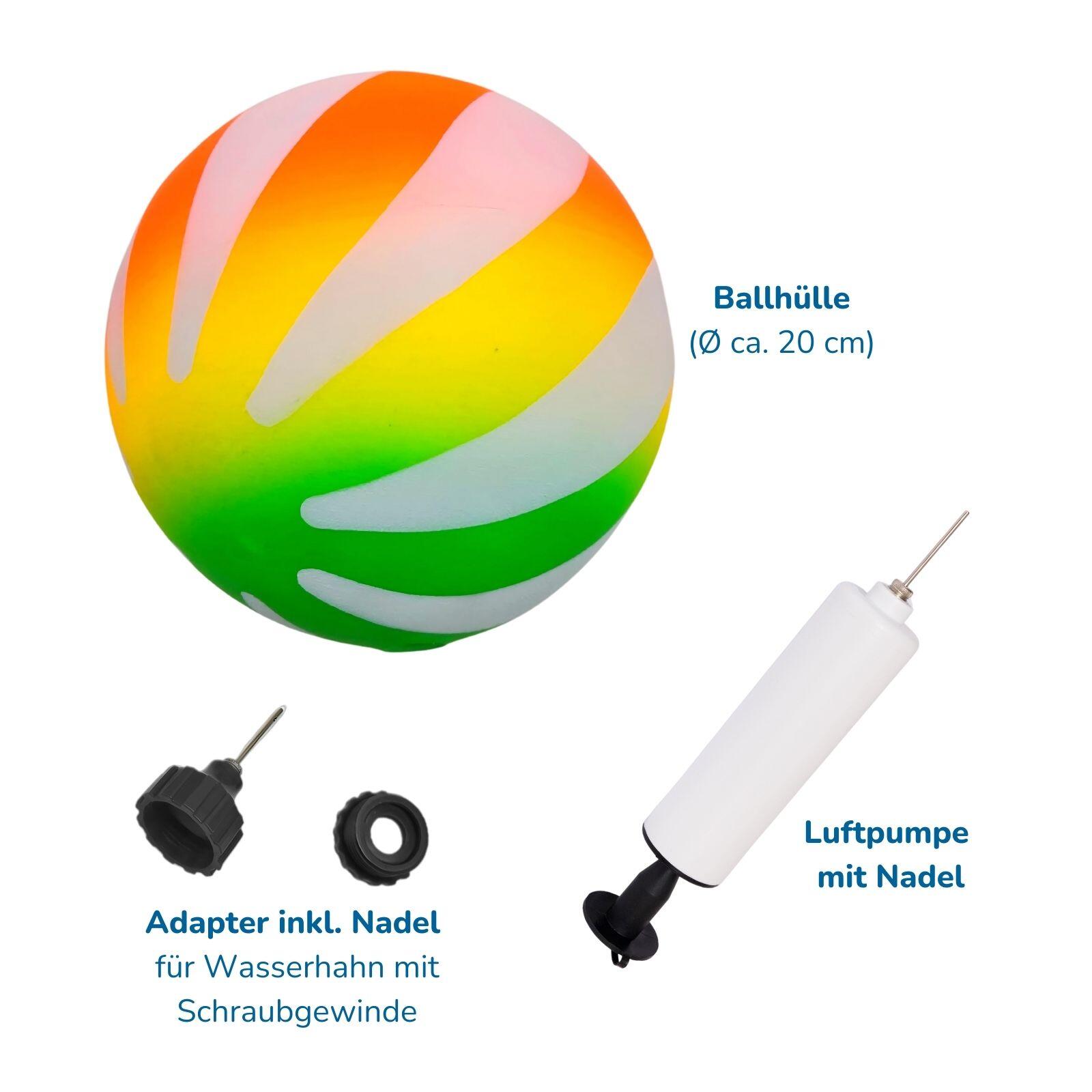 2in1 Wasserball zum Tauchen & Schwimmen, Ball für über und unter Wasser 7/8