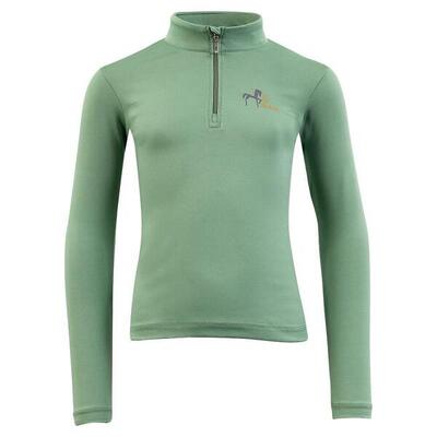 Kinder t-shirt met lange mouwen en rits br equitation mini horse