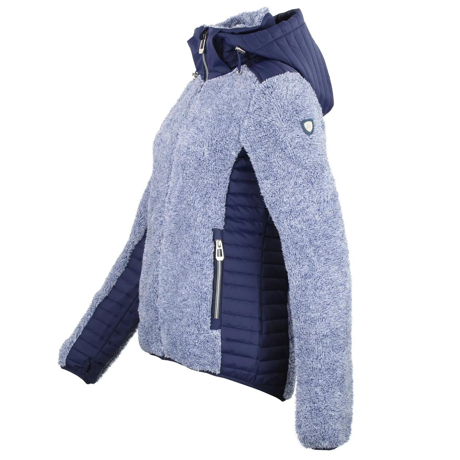 Polaire à capuche zippé bi-matière femme Peak Mountain 3/3