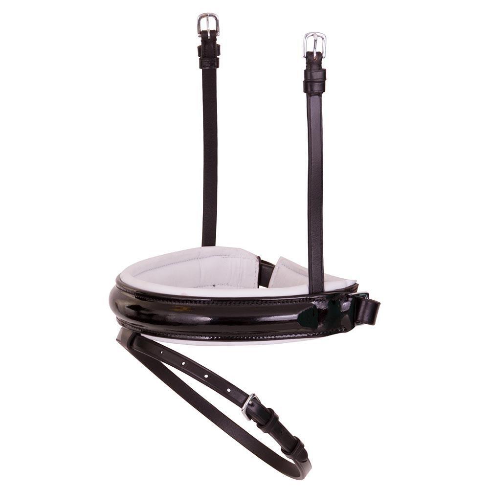 Combination horse noseband in wide patent leather BR Equitation Pull-back Laquer