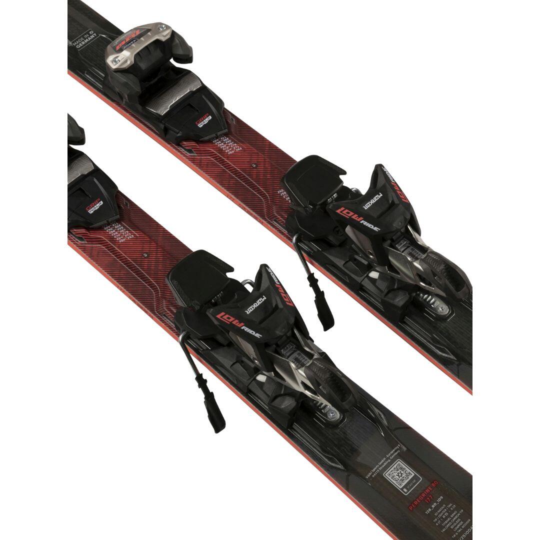 Skipack Volkl Peregrine 80 Lowride +Bindungen Lowride 12 tcx Schwarz Mann 6/7
