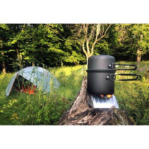 Hornillo Plegable Trekking Origin Outdoors Pocket Stove Maxi Acero Galvanizado 5/6