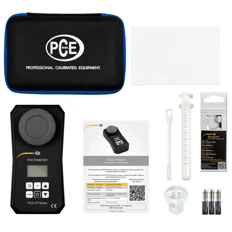 Fotómetro multiparamétrico para piscina Bluetooth app PCE-CP30 PCE 3/4